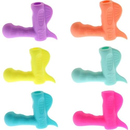 1pcs Silicone Handle Type Penholder Writing Correction Soft Gel Writing Posture Correction Device Teaching Aids for Students