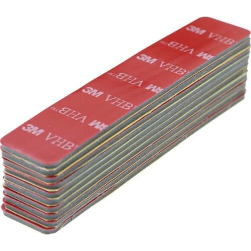 10pcs gray non-marking double-sided sticky tape foam pad 100x20x2mm strong adhesive strength assembly office stationery tape