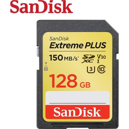 100%SanDisk Extreme SD Card SDHC/SDXC 256GB 128GB 64GB 32GB XVE microSD UHS-I Memory TF 90MB/s Class10 U3 For Camera V30 4K