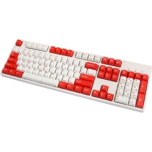 104Pcs Key Caps Dual Colors Keyboard Accessory PBT Universal OEM Keycaps Replacement Computer Accessories Keyboard Cap