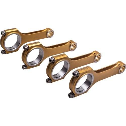 Racing Titanizing Connecting Rods For Mitsubishi 4B11 / 4B11T 2.0 L engine 149.2mm Conrod Connect Rods Balanced Floating pin