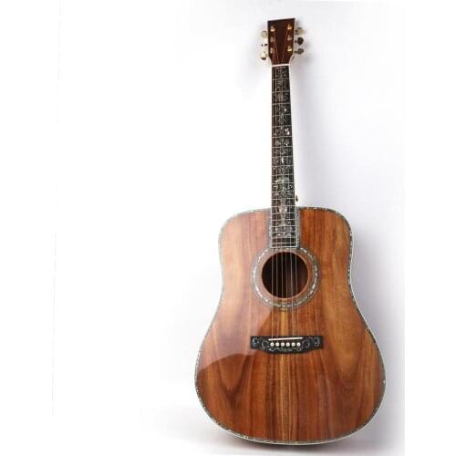 Good quality solid wood acoustic guitar free shipping