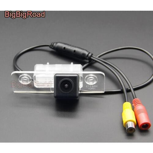 BigBigRoad Vehicle Wireless Rear View Camera HD Color Image For Ford Mustang GT / CS For Skoda Octavia II A5 2008 2009-2013