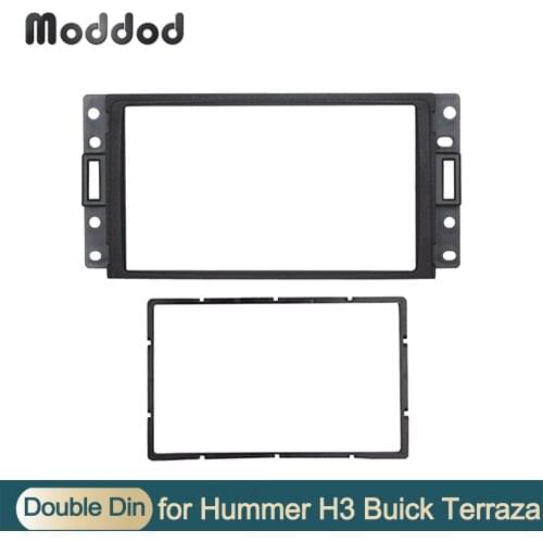 For HUMMER H3 Double Din Fascia Radio DVD Stereo CD Panel Dash Mounting Installation Trim Kit Face Frame Fasica