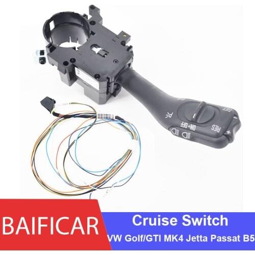 Baificar Brand Genuine Cruise Switch Control System Indicator Stalk Switch & Harness Wire For VW Golf/GTI MK4 Jetta Passat B5