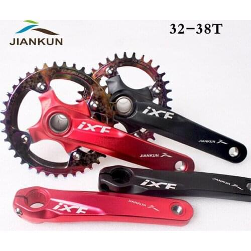 JIANKUN Bike Crankset Bicycle 104bcd Chainring 32T 34T 36T 38T Mountain Bike Crankset Ultralight 170mm Crank MTB Part