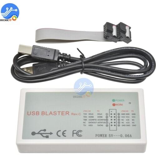 USB Blaster Download Cable FT245+CPLD FPGA USB Blaster Downloader High Speed Download Cable USB Type-B Interface Cable