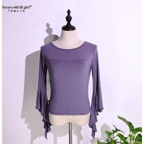 Modal Flamenco Dance Tops Square/Latin Blouse For Women/Girl Pratice Spanish HH20