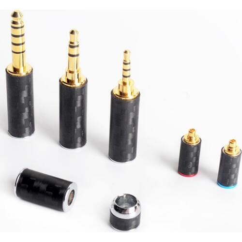 OKCSC DIY Earphone Cables Accessories MMCX 0.78mm A2DC Connector Splitter Slider Set 2.5mm 3.5mm 4.4mm Balanced Plug Output Kit