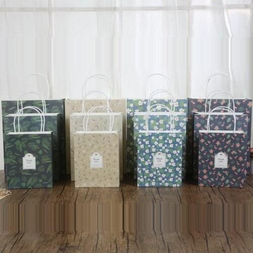 Party supplies present bags sweet and fresh paper gift bags gift packaging bag fashion shopping case