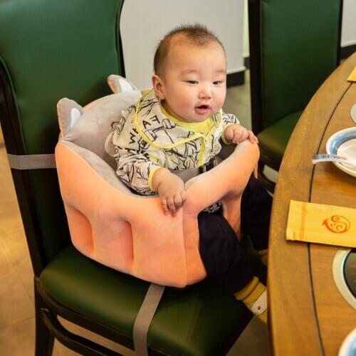 Portable Baby Dining Chair Cartoon Multifunctional Baby Car Seat, Can Fix BB Stool Baby Chair Learn To Sit On The Sofa