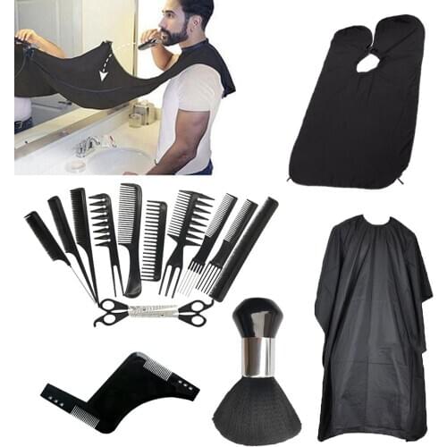 Professional Combs Hairdressing New Tail Comb shave the beard Two Carbon Anti Static Comb Hair Cutting Comb Set