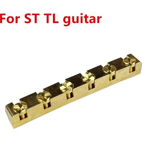 【Made in Japan】 1 PC 42mm Guitar Nut - Height Curved Adjustable Bell Brass Nuts for ST TL Tele style Electric Guitar