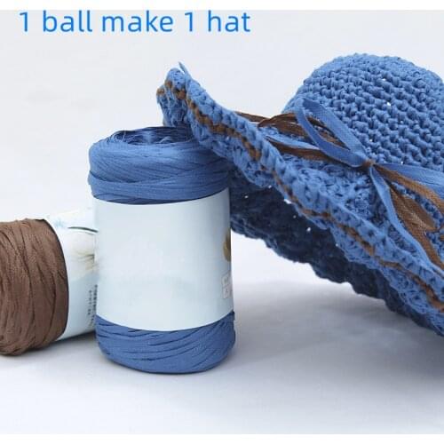 Rattan Yarn Ball Summer Knitting Sun Hat Hand-Knitted Creative DIY Supply Home Decoration