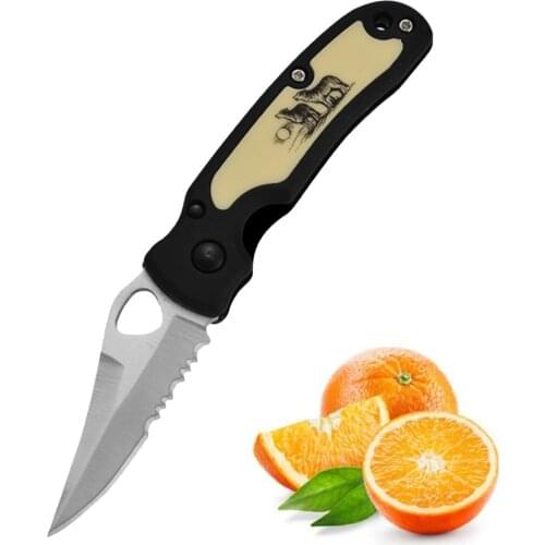 Folding Fruit Knife Tactical Survival Knife Multifunctional Folding Blade Hunting Camping Portable Outdoor Self-defense Knife