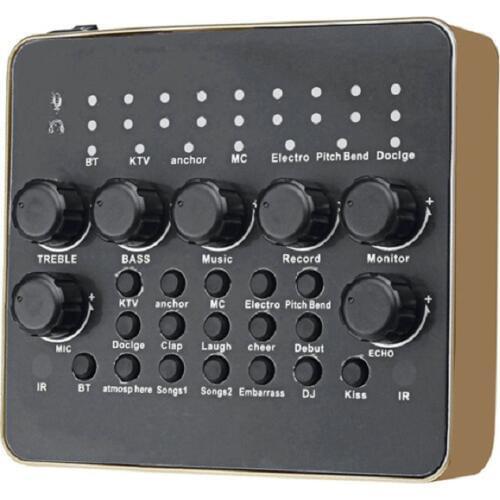 External USB Singing Voice Chat PC Sound Card Recording For Mobile Headset Microphone KTV Audio Computer Karaoke Live Broadcast