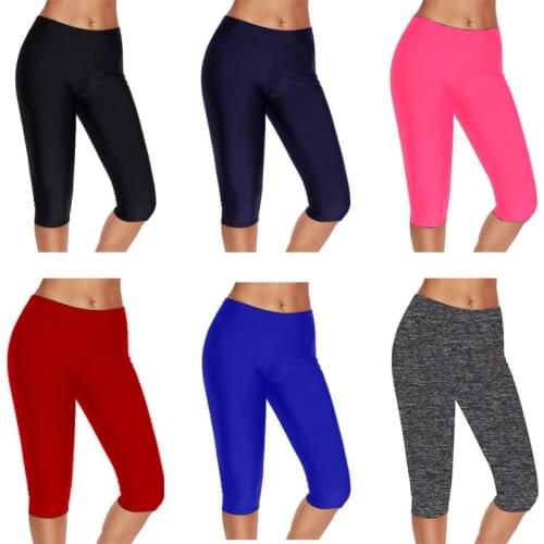 Women Yoga Pants Summer Seamless Sport Gym Leggings Female Fitness Running Tights Elastic Girl Capris Leggins