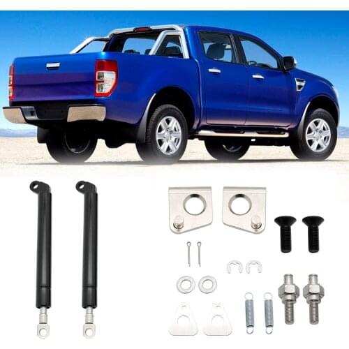 1 Pair Tailgate Slow Down & Easy Up Strut Set Support Rod for Ford Ranger T6 Year 2012-2016