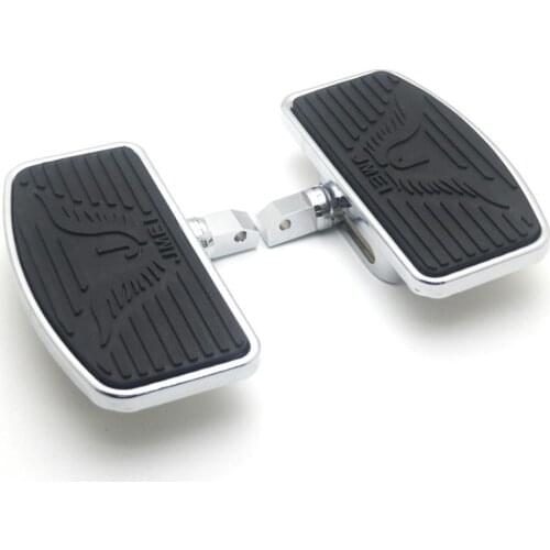 1 Pair Motorcycle Adjustable Floorboard Footboards Footrest Pad For Honda For Suzuki Vl400 C50