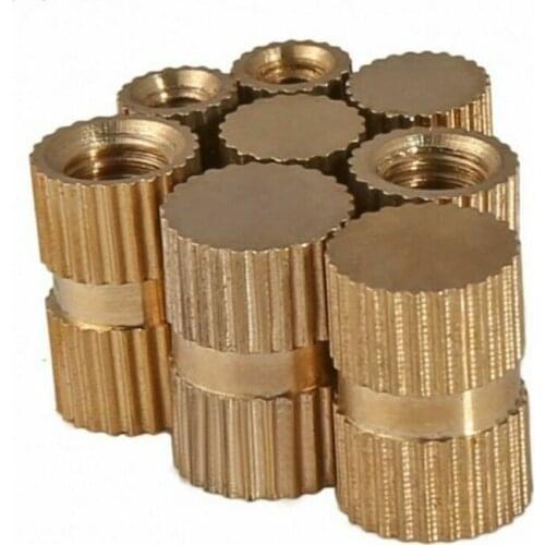 10/20/25 pcs Brass Insert Nut / Blind Hole Type Embedded Injection Moulding Brass Knurled Round Nut M3 M4 M5 M6