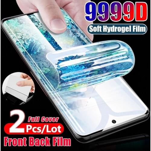 2Pcs Back Hydrogel Film For Samsung Galaxy S21 S20 Fe S10 Plus Screen Protector Note 20 Ultra 10 Plus 8 9 Plus S9 S8 Not Glass
