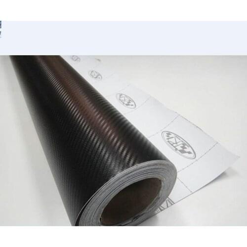 20 cm 30 cm Waterproof DIY 3D Car Sticker Car Styling Car Carbon Fiber Vinyl Wrapping Film With Black White