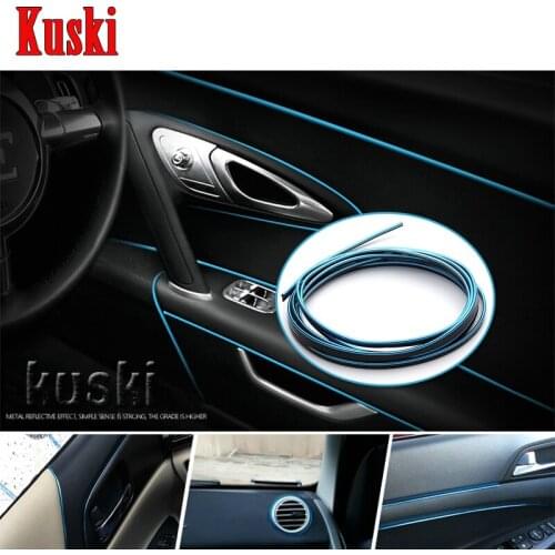 5M Car Interior Mouldings Trim Strip Sticker For Chevrolet Cruze Aveo Captiva Lacetti TRAX Sail Epica Fiat 500 Punto Stilo Bravo