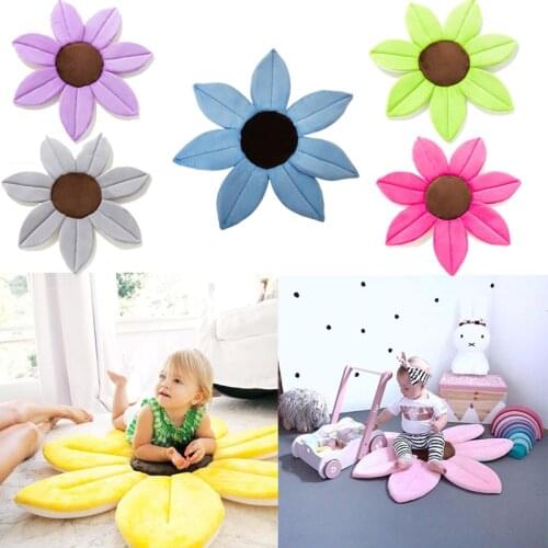 70CM Bathing Infant Newborn Safety Bath Support Petal Cushion NonSlip Baby Shower Blooming Bath Tub Flower Pad Mats Shower Seat
