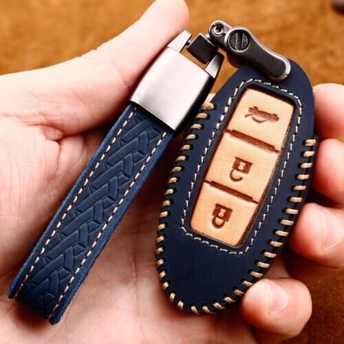 Car Handmade Leather Key Case Cover Key case For infiniti FX35 FX37 FX50 G25 G35 G37 JX35 M35 M37 M45 Q70