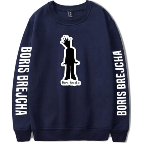 BORIS BREJCHA spring new round neck hoodie letter pattern printing Harajuku trend cotton hoody unisex O-neck hoody top