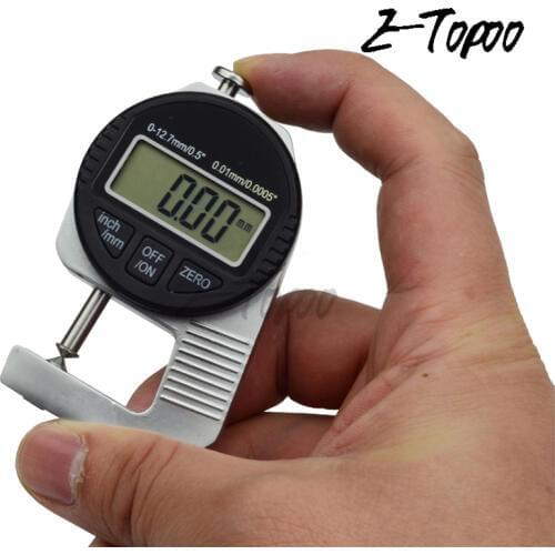 0 to 12.7mm Portable Precise Digital Thickness Gauge Meter Tester Micrometer With Point Measuring Faces