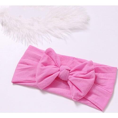 Baby hair accessories super soft nylon bowknot childrens accessories cute princess hair band baby headbands for girls