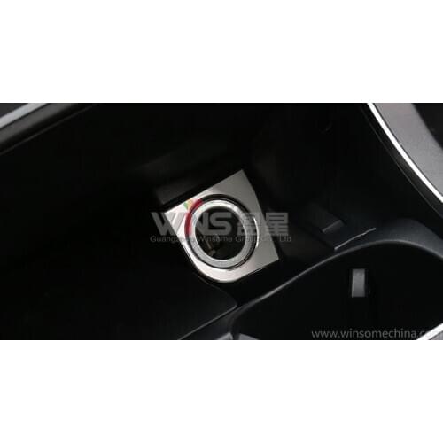 For Mercedes Benz GLC C Class Interior Mouldings Cigar Light Decorative Trim Car Styling Accessories Chrome