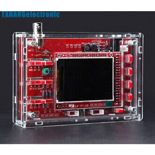 DSO138 2.4" TFT Digital Oscilloscope Acrylic Case DIY Kit SMD Soldered diy electronics