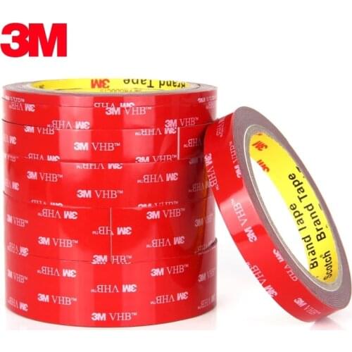 3M VHB Acrylic adhesive Double-sided FoamTape Strong Adhese Pad IP68 Reuse Home Car Office Decor Length 3M