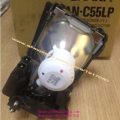 AN-C55LP/BQC-XGC55X//1 Original Projector Lamp For SHARP XG-C55X /XG-C58X /XG-C60X /XG-C68X Bulb With Housing(SHP50)
