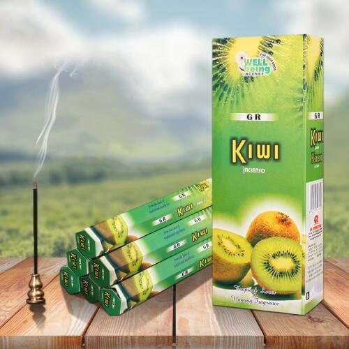 India Incense Kiwi Aroma Incense Stick Fragrance Spices Aromatherapy Incense Air Freshene Indoor Living Room Bedroom Household