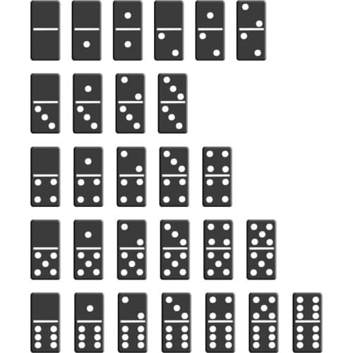 28pcs / set Domino Card Game Childrens Toy Board Game Interactive Board Game For Early Education Puzzle Toys