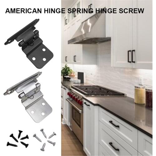 Hot Black Door Hinges Antique Classic Iron For Kitchen Door Furniture Cabinet Drawer Dresser With Mounting Screws Hardware Tools