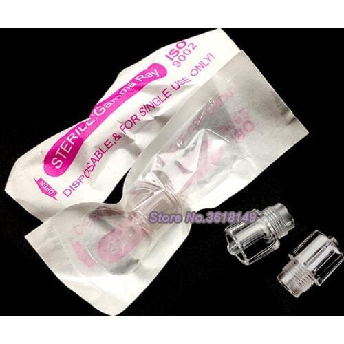 Tattoo Pen Machine Crystal Head Disposable 9mm Crystal Tip for Permanent Makeup Makeup Tube for Guide Pin Half Throwing Machine