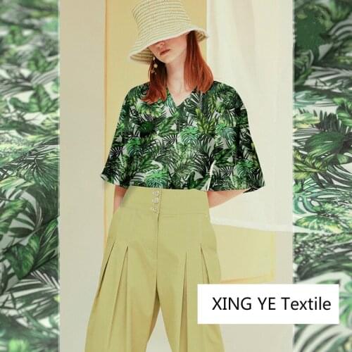 Soft Silk Organza Fabric Spring Summer Cloth Tops Shirts Dress Womens Clothing by the Meter for Sewing Material Home Textile