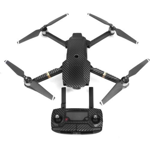 Carbon Fiber Skin Wrap Waterproof Stickers Battery Remote Controller Decals For DJI Mavic Pro Accessories mavic stickers