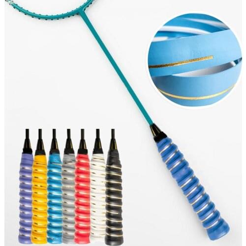 Racket Grip Tape Antiskid Sweat Absorbption Polyurethane Fishing Rod Shockproof Stickiness Racquet Handle Grip Tape for Tennis