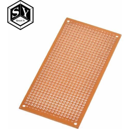 Single Side Wholesale universal 5x10cm Solderless PCB Test Breadboard Copper Prototype Paper Tinned Plate Joint holes DIY