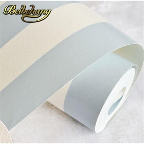 Beibehang papel de parede. sky blue and white stripe wallpaper roll home decor background wall for living room bedroom dini