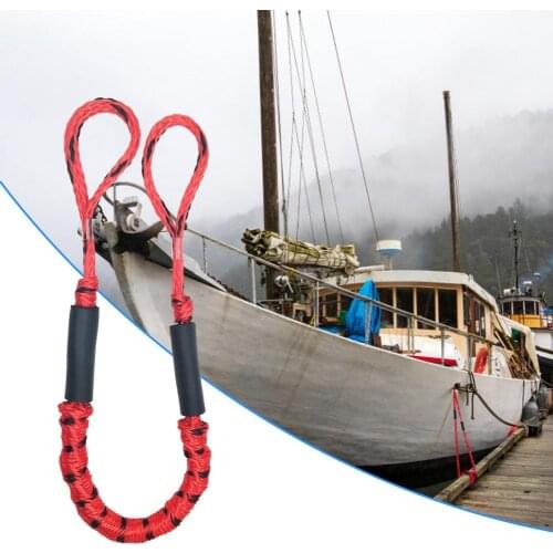 Boat Bungee Dock Lines Bungee Cords Docking Rope Stretches 4-5.5ft Mooring Rope Foam Float Fishing Boat Accessories for Canoe