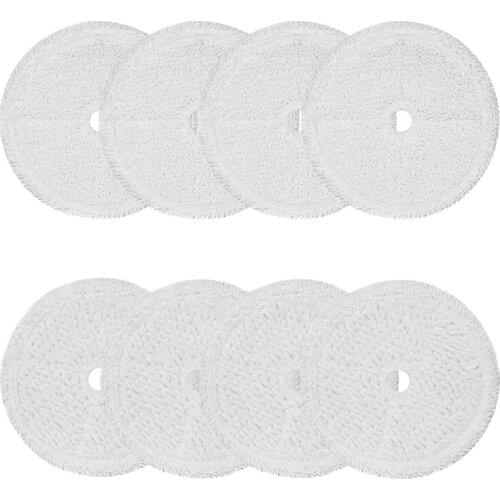 Mop Pads Replacement for Bissell 3115 SpinWave Hard Floor Expert Wet and Dry Robot Vacuum Cleaner(4 Soft+4 Scrubby)