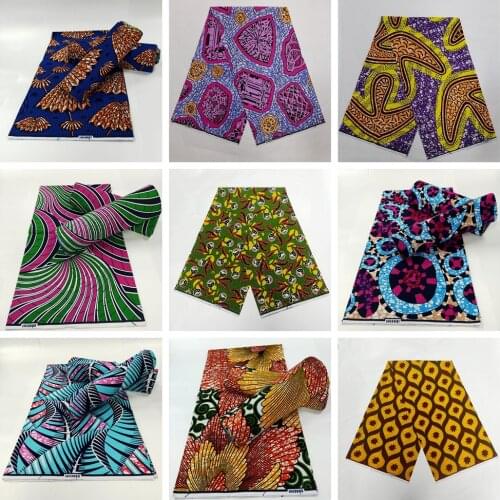 African print fabric 2021 high quality tissus wax africain 100% cotton sewing material 6yard