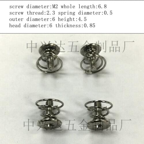 10pcs Video card screw Heat dissipation screw spring screw fixed video card back plate screw 2.0 diameter
