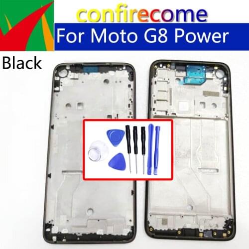 For Motorola Moto G8 Power XT2041 G8Power Front Housing LCD Display Frame Replacement